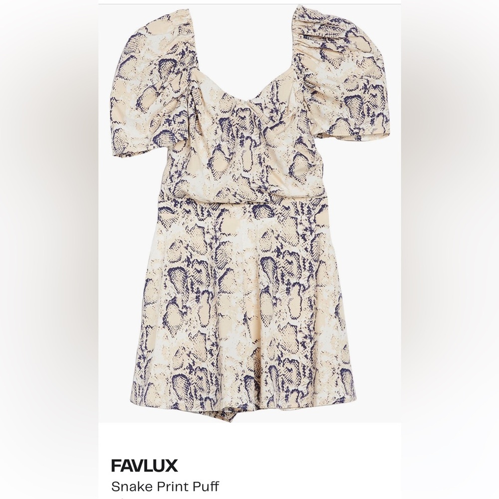 Favlux Snake Print Romper